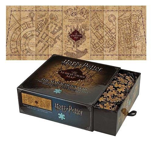 Játék Harry Potter: Puzzle - Pobertův plánek 1000 dílků (The Marauder’s Map Cover) 