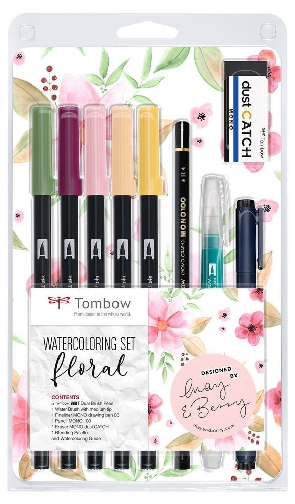 Carte Tombow Akvarelová sada Floral 