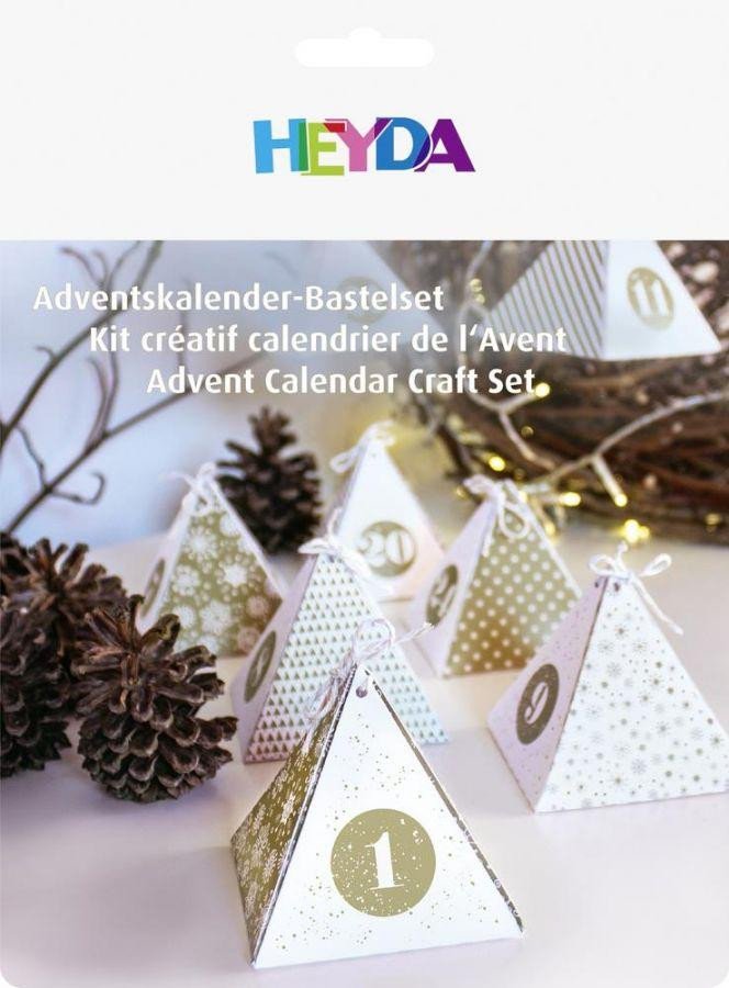 Kniha HEYDA Adventní kalendář krabičky - zlatý 24 ks 