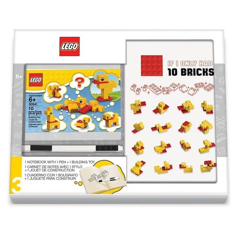 Articole de papetărie LEGO Stationery Classic Kachny - zápisník s perem a stavebnicí 