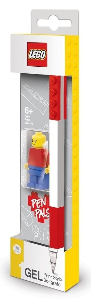 Papírenské zboží LEGO Gelové pero s minifigurkou - červené 