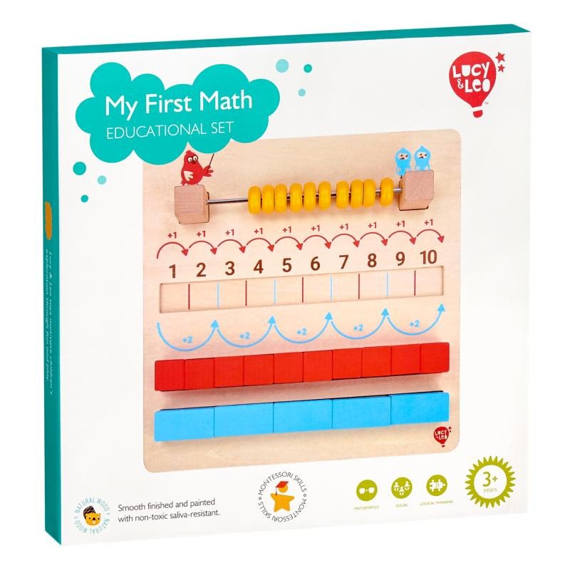 Game/Toy Lucy & Leo dřevěná herní sada - Moje první matematika 