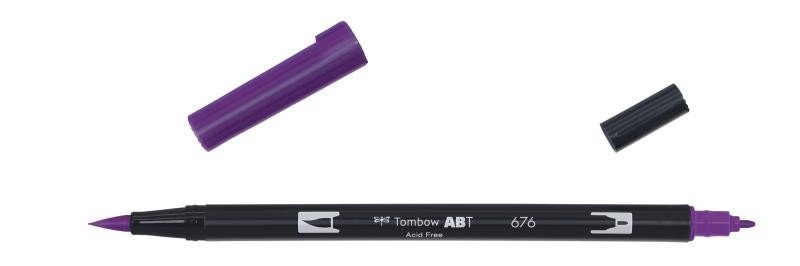 Stationery items Tombow Oboustranný štětcový fix ABT - royal purple 
