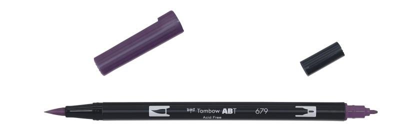 Papírenské zboží Tombow Oboustranný štětcový fix ABT - dark plum 