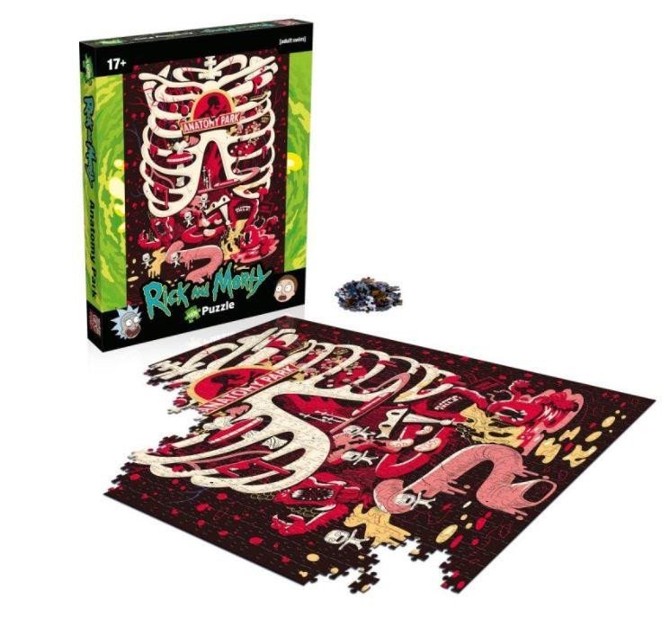 Hra/Hračka Puzzle Rick and Morty Puzzle Anatomy - 1000 dílků 