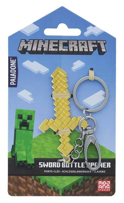 Książka Klíčenka kovová Minecraft Otvírák - meč 