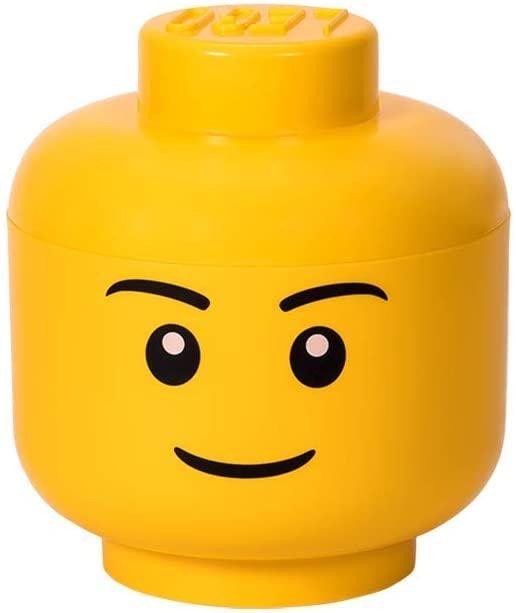 Joc / Jucărie Úložný box LEGO hlava (velikost L) - chlapec LEGO
