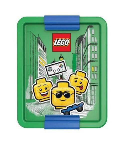 Carte Box na svačinu LEGO ICONIC Boy - modrá/zelená 