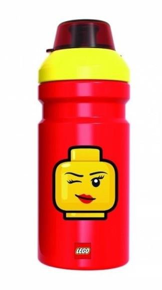 Книга Láhev LEGO ICONIC Girl - žlutá/červená 