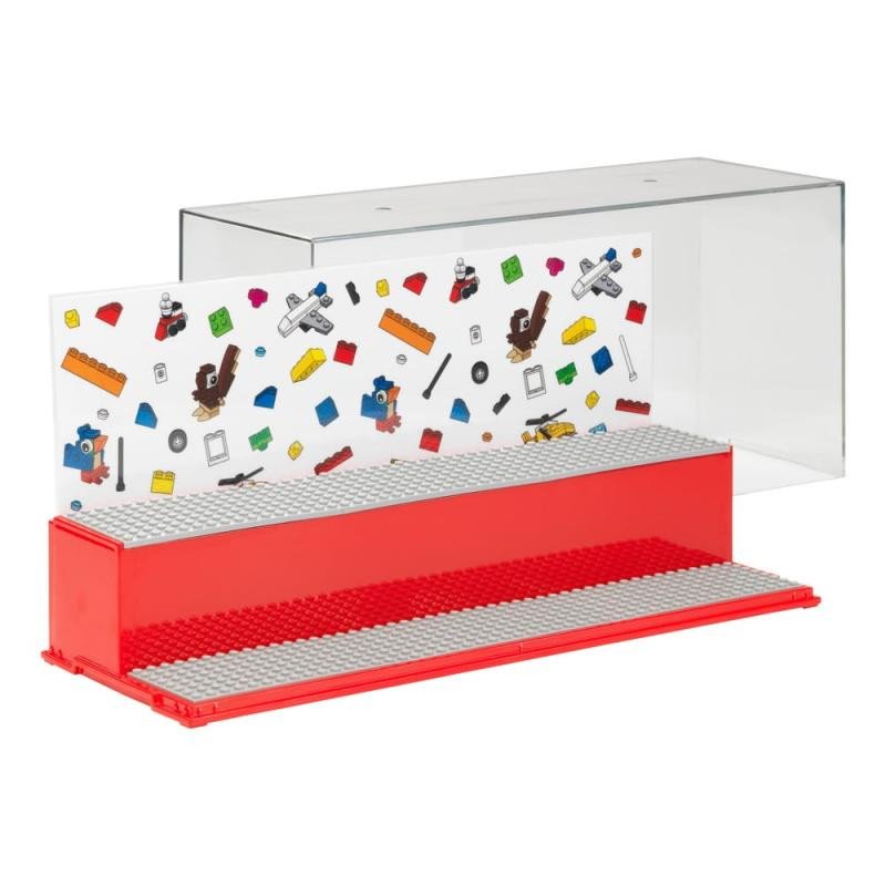 Книга Herní a sběratelská skříňka LEGO ICONIC - červená 