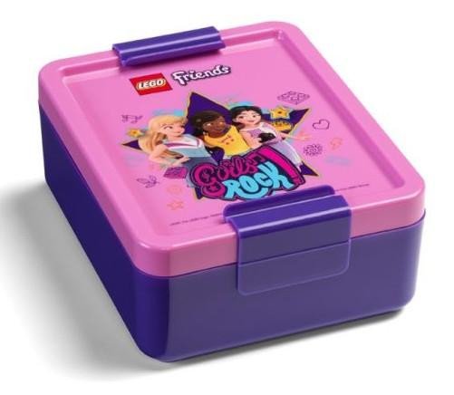 Kniha Box na svačinu LEGO Friends Girls Rock - fialová 