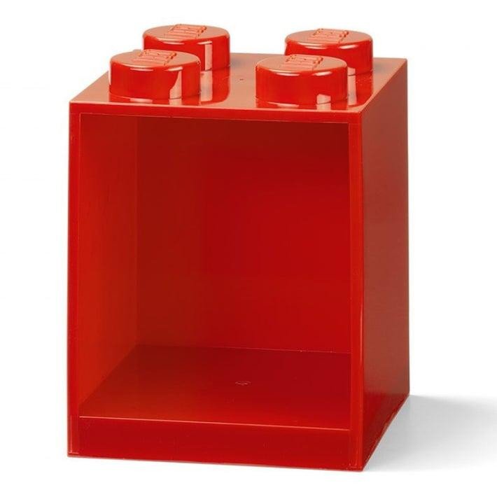 Kniha Police nástěnná LEGO Brick 4 - červená 