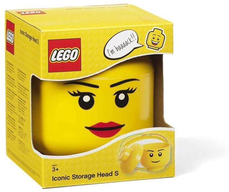 Kniha Úložný box LEGO hlava (mini) - dívka 