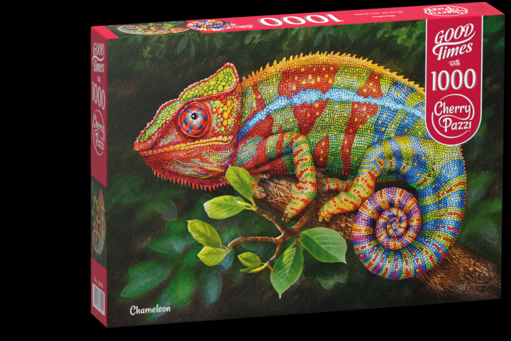 Gra/Zabawka Cherry Pazzi Puzzle - Chameleon 1000 dílků 