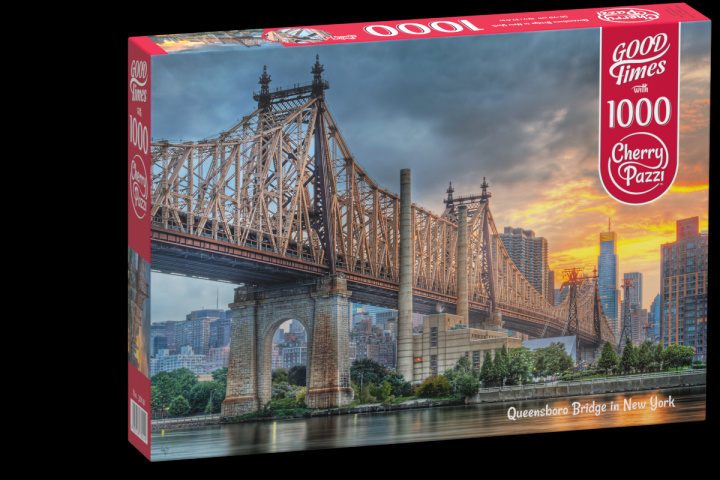 Joc / Jucărie Cherry Pazzi Puzzle - Queensboro Bridge in New York 1000 dílků 