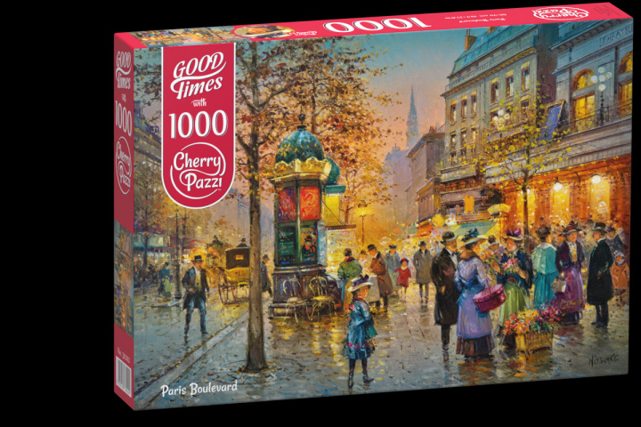 Hra/Hračka Cherry Pazzi Puzzle - Paris Boulevard 1000 dílků 