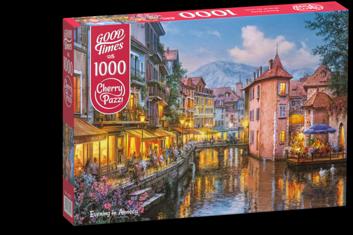Hra/Hračka Cherry Pazzi Puzzle - Večer v Annecy 1000 dílků 