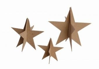 Articole de papetărie Sada 3D lepenkových tvarů - Hvězdy 