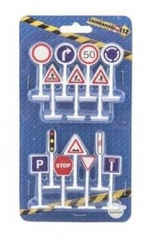 Game/Toy Dopravní značky plastové 5,5cm 14ks 