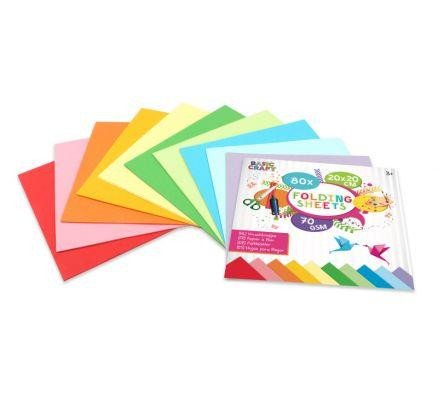 Kniha Grafix Sada barevných papírů 20 x 20 cm, 70g/m2 -80 ks 