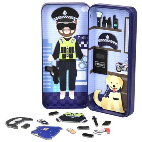 Hra/Hračka Cestovní magnetické puzzle Policista 