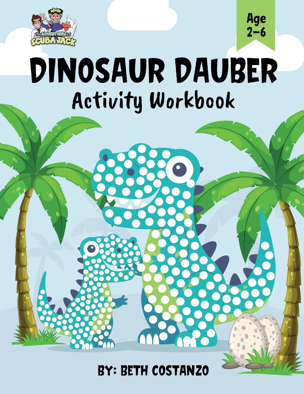 Book Dot Marker Dinosaur Activity Workbook for ages 2-6 
