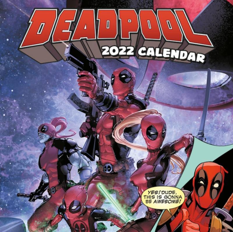 Knjiga Kalendář 2022 Deadpool - nástěnný 