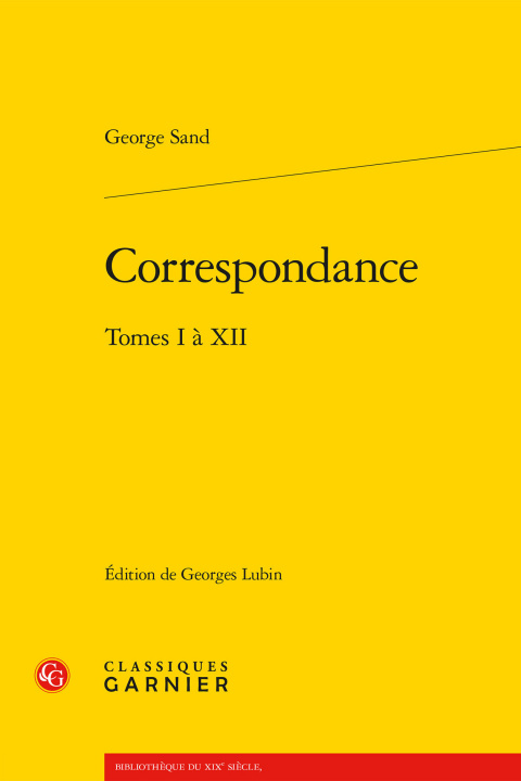 Knjiga Correspondance Sand