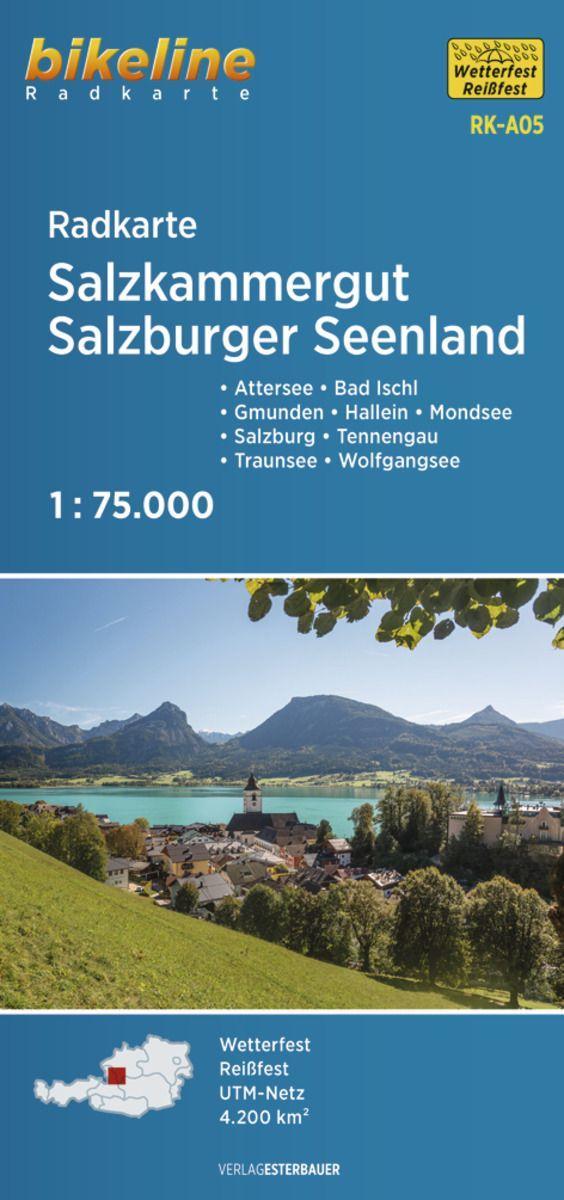 Nyomtatványok Radkarte Salzkammergut - Salzburger Seenland (RK-A05) 