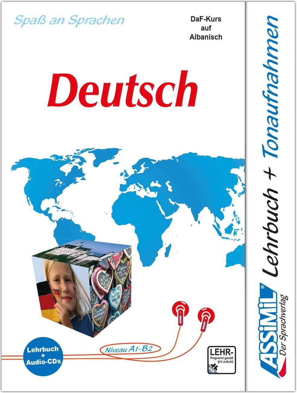 Carte ASSiMiL Gjermanishtja - Deutschkurs in albanischer Sprache - Audio-Sprachkurs - Niveau A1- B2 