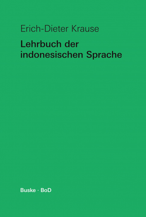 Kniha Lehrbuch der indonesischen Sprache 