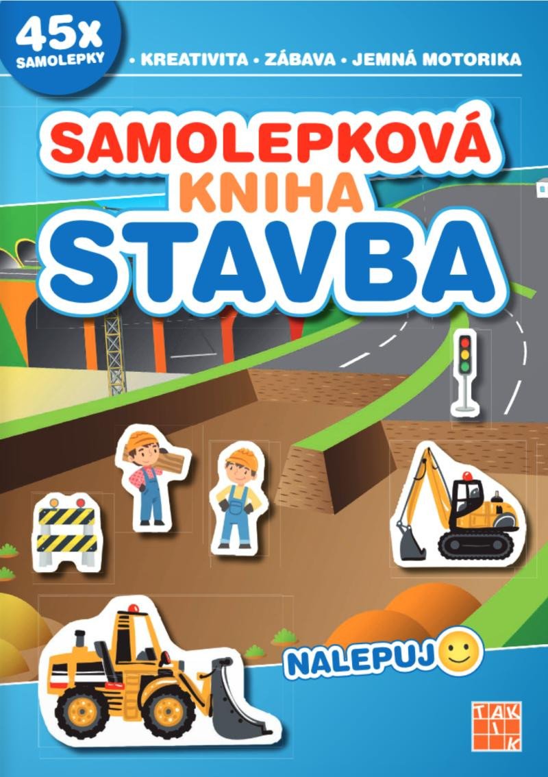 Книга Samolepková kniha Stavba - Nalepuj 