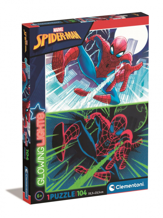 Joc / Jucărie Puzzle 104 glowing Spiderman 27555 