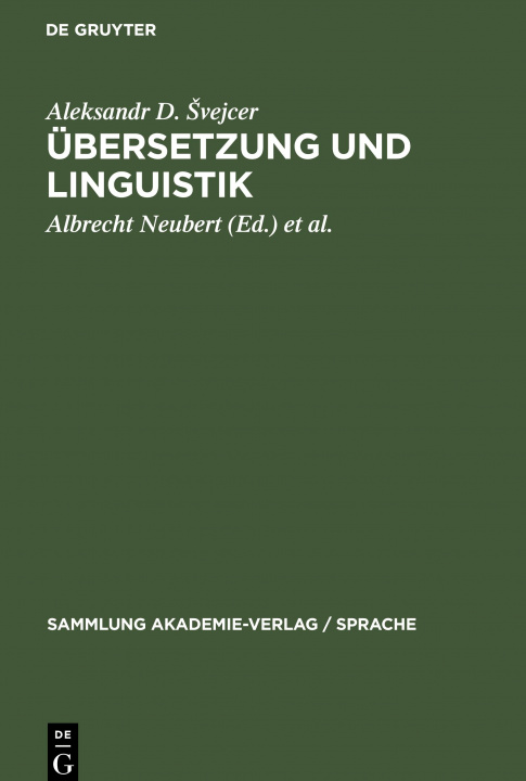 Kniha UEbersetzung und Linguistik 