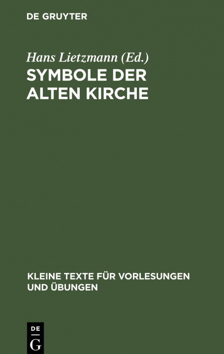 Knjiga Symbole der Alten Kirche No Contributor