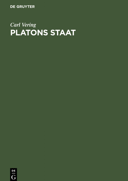 Knjiga Platons Staat Carl Vering