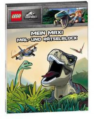 Könyv LEGO® Jurassic World(TM) - Mein Maxi Mal- und Rätselblock 