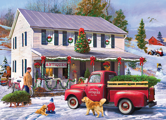 Carte Christmas Antique Store by Greg Giordano Eurographics