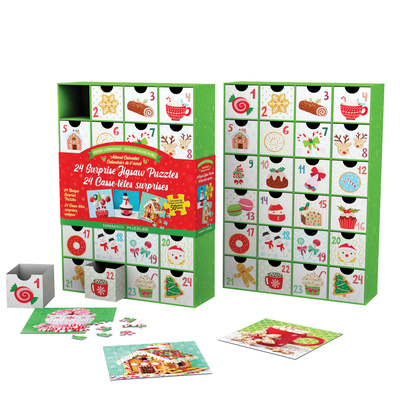 Joc / Jucărie Sweet Christmas Advent Calendar Puzzle Set Eurographics