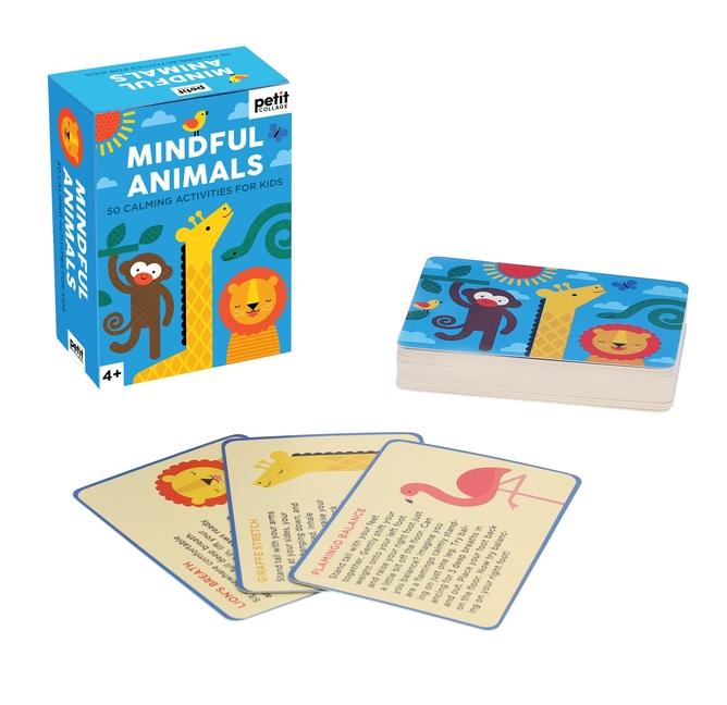 Joc / Jucărie Mindful Animals Calming Cards Petit Collage