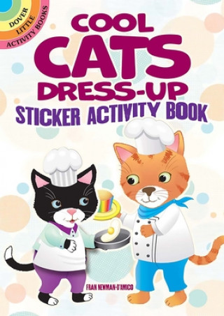 Carte Cool Cats Dress-Up Sticker Activity Book Fran Newman-D'Amico