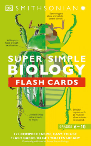 Játék Super Simple Biology Flash Cards: 125 Comprehensive, Easy-To-Use Flash Cards to Get You Test-Ready DK