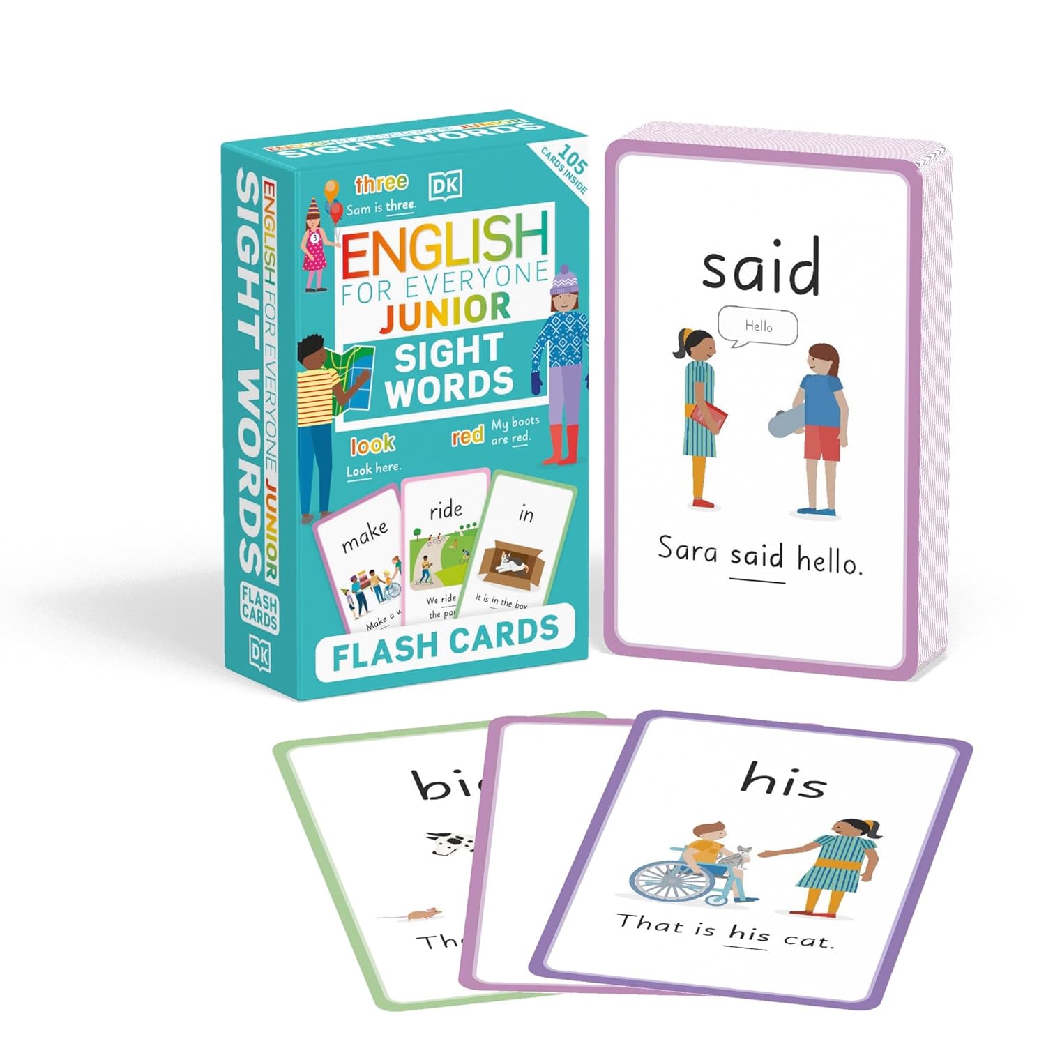 Játék English for Everyone Junior Sight Words Flash Cards (DK English for Everyone Junior) DK