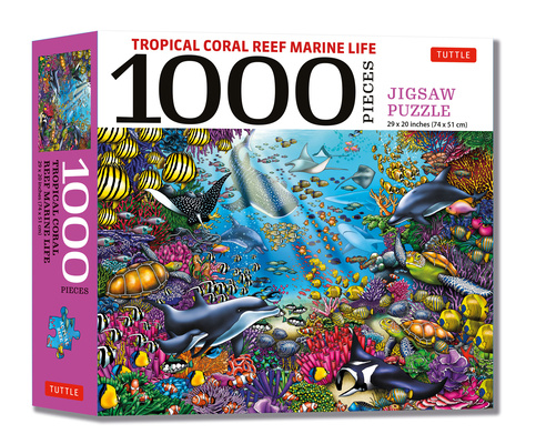 Kniha Tropical Coral Reef Marine Life - 1000 Piece Jigsaw Puzzle Hue Huynh