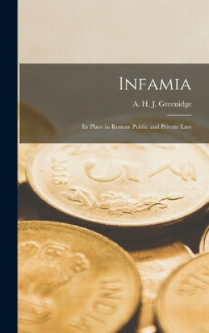Kniha Infamia: Its Place in Roman Public and Private Law A. H. J. (Abel Henry Jones) Greenidge