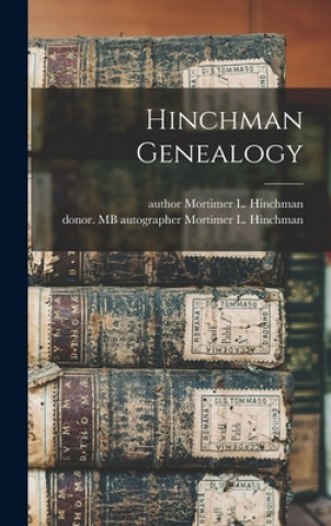Carte Hinchman Genealogy Mortimer L. Author Hinchman