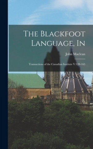 Knjiga Blackfoot Language, In John MacLean