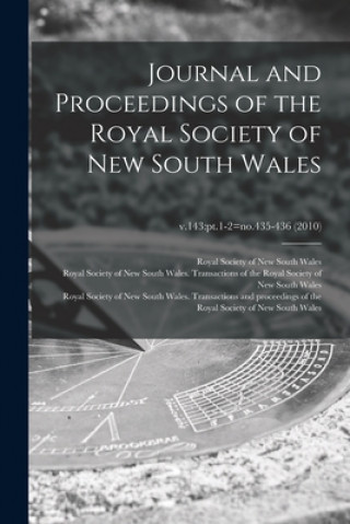 Carte Journal and Proceedings of the Royal Society of New South Wales; v.143 Royal Society of New South Wales