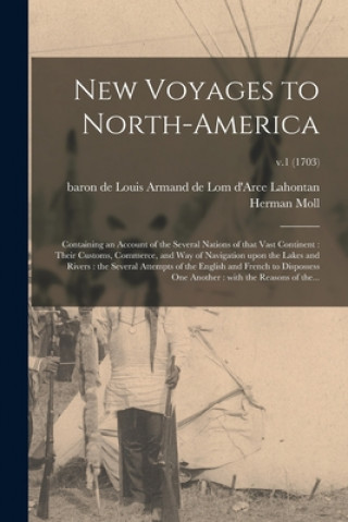 Knjiga New Voyages to North-America Louis Armand De Lom D'Arce Lahontan