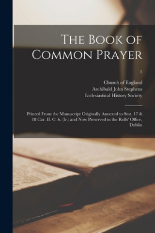 Kniha Book of Common Prayer Church of England
